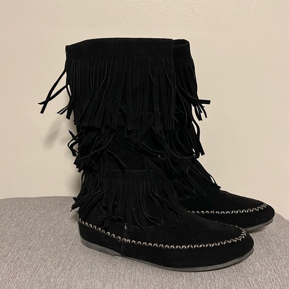 Avenue Shoes - Avenue Tahoe Fringe Boots